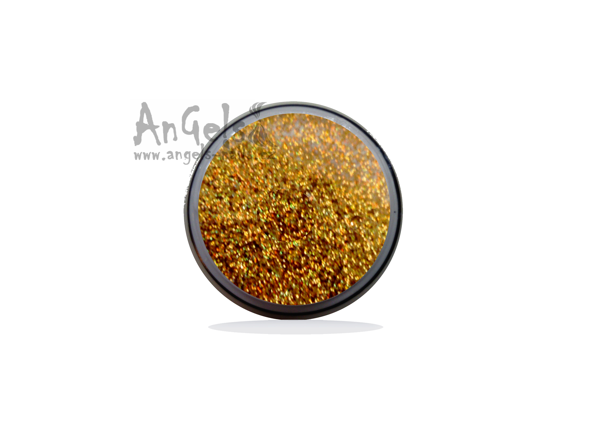 Třpytky Glitter Hologram Gold 3g