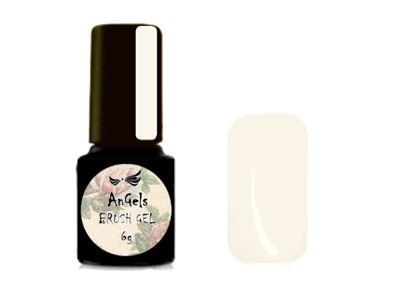 Brush Gel K101 4,5g Soft White - bílá 
