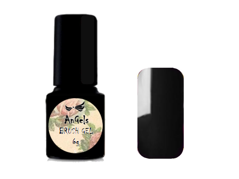 Brush Gel K160 4,5g Black Drops- černý 