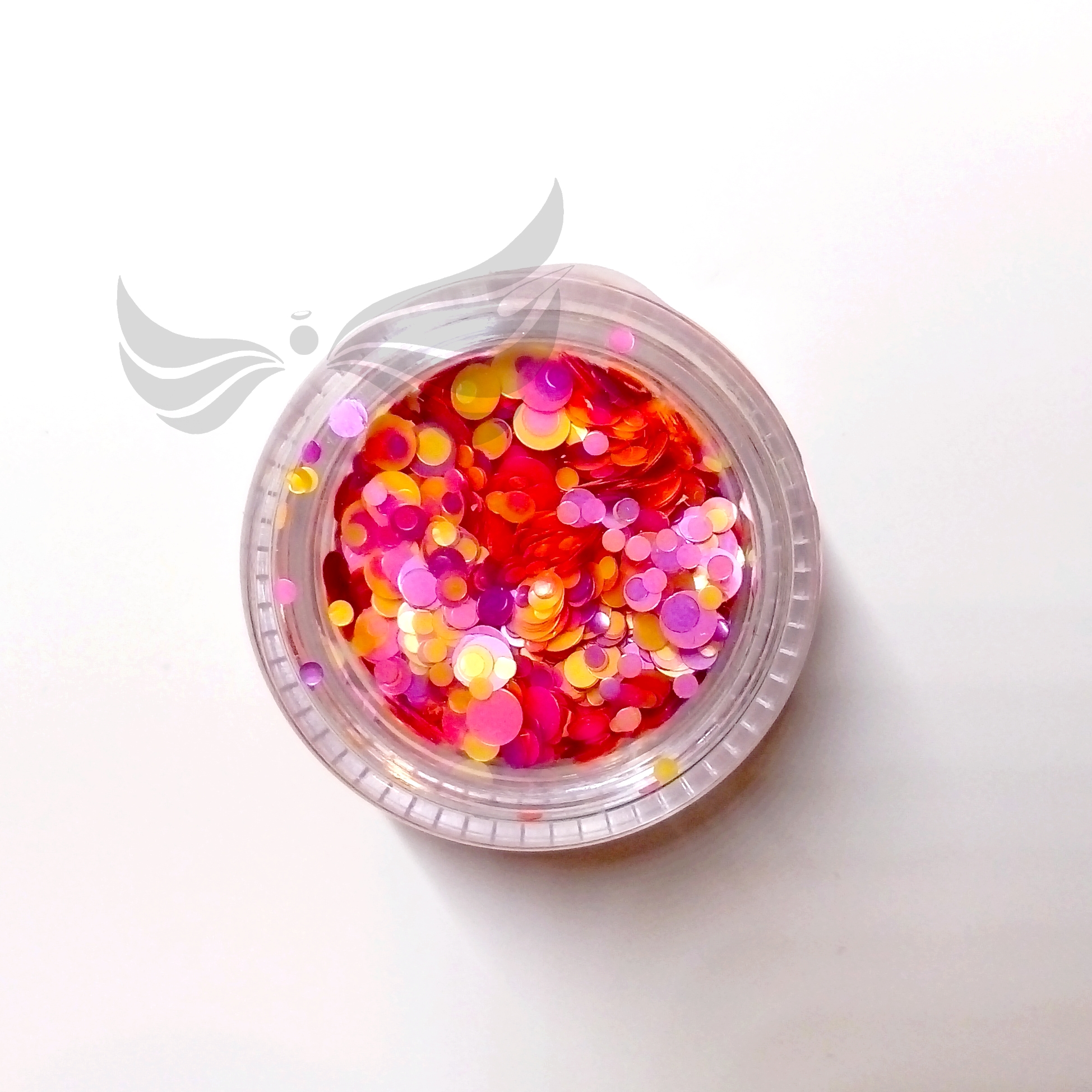 Glitter Maxi Confetti 1g Pink-orange