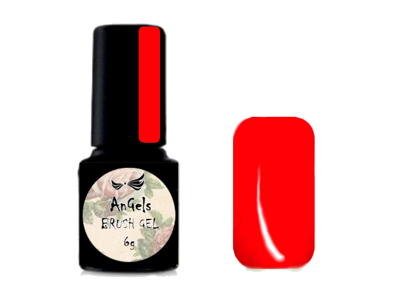 Brush Gel 2120N Neon Red 6g - neon červená