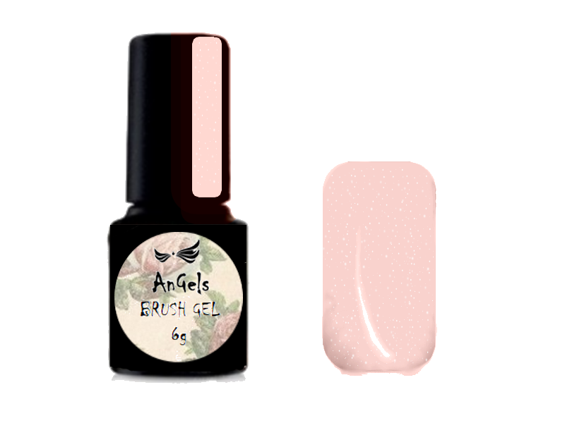 Brush Gel 2102 6g Soft Pink Glitter 