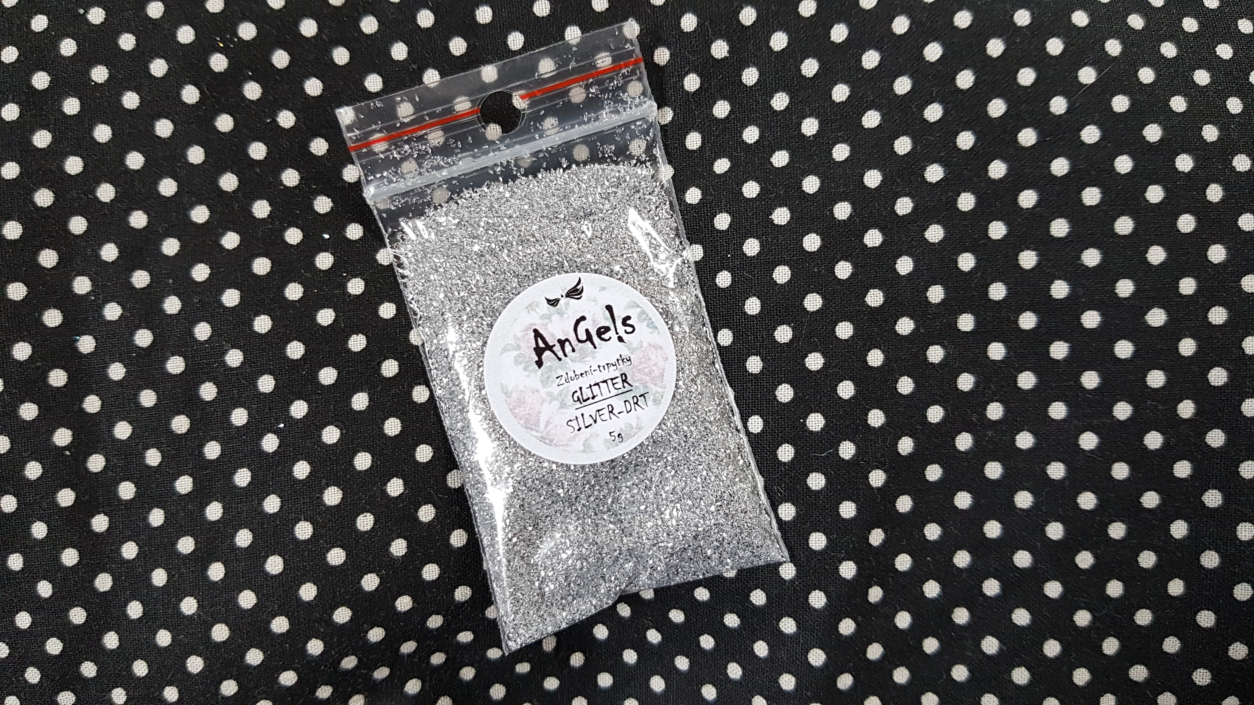 Třpytky Glitter Silver 5g drcený