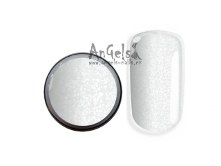 Glitter White stavební gel s jemným třpytem 