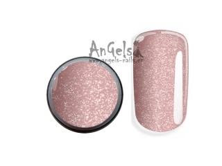 Glitter Dark stavební gel s jemným třpytem 